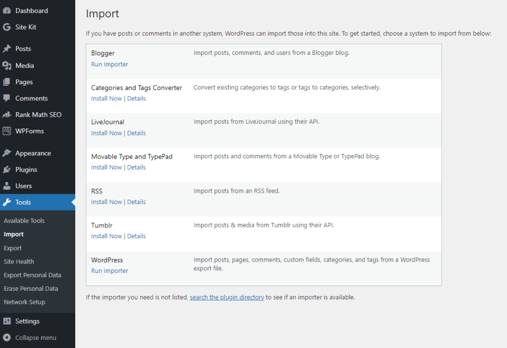 migrate squarespace to wordpress